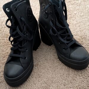 Converse Women's Black Lace-Up Boots